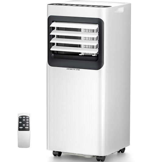 Antarctic Star 8000 BTU Portable Air Conditioner 5 In 1 Unit With Cool Dehumidifier Fan Sleep Timer Auto Swing