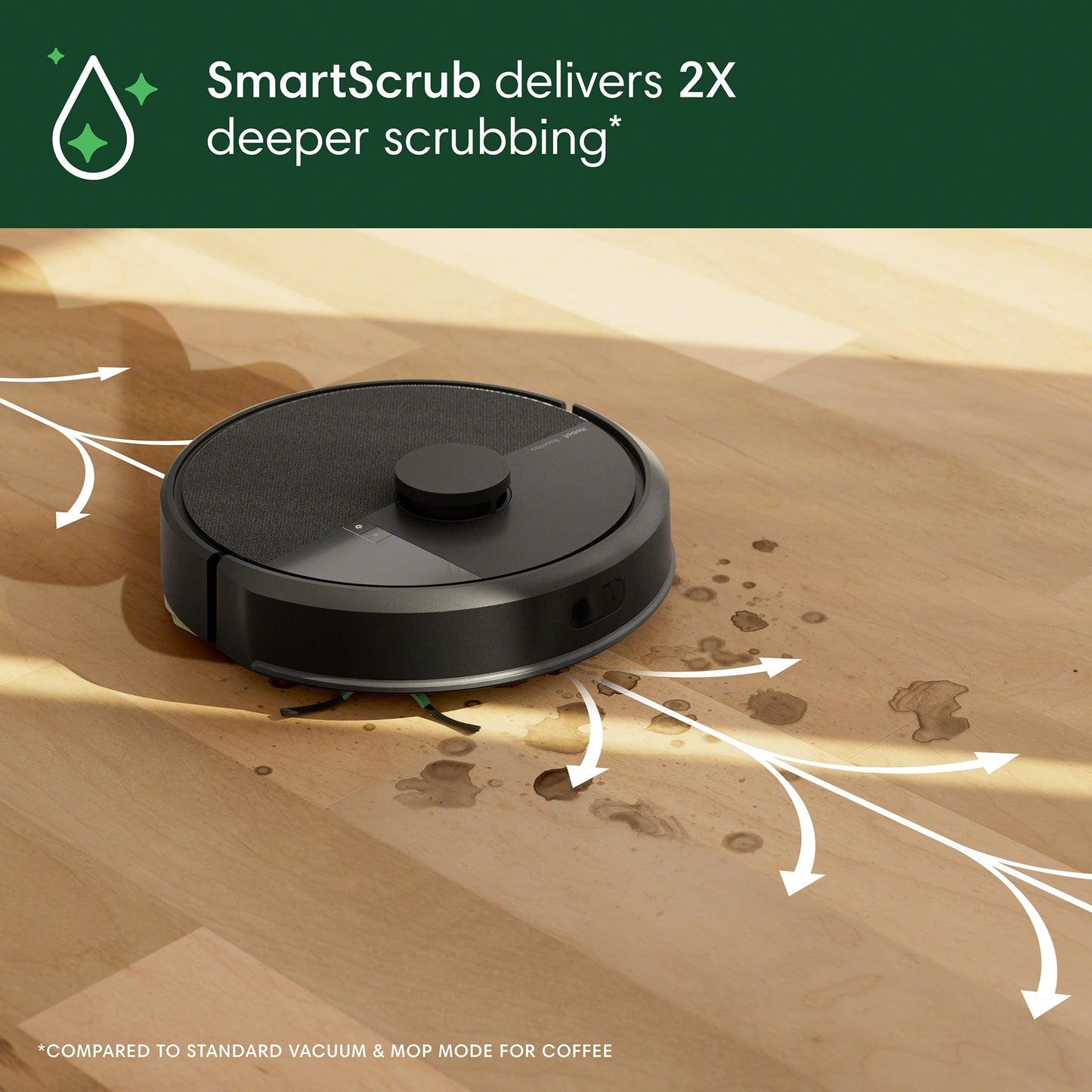 iRobot Roomba 105 Combo Robot Vacuum And Mop - 70X Powerlifting Suction For Deep Cleaning And LiDAR Navigation