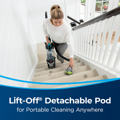 Bissell MultiClean Allergen Lift-Off Pet Vacuum With HEPA Sealed System Detachable Canister For Stairs And Upholstery