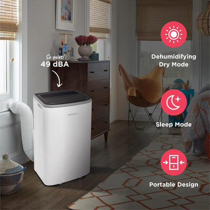 Frigidaire 3-In-1 Portable Room Air Conditioner 10000 BTU ASHRAE 6500 DOE - Cools Up To 450 Sq Ft Quiet Operation