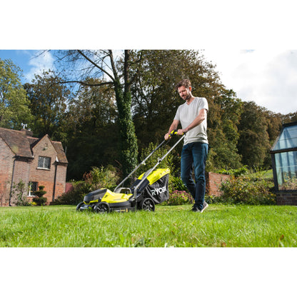 18V ONE+™ Cordless 33cm Lawn Mower & 23cm Grass Trimmer (1 x 5.0Ah)