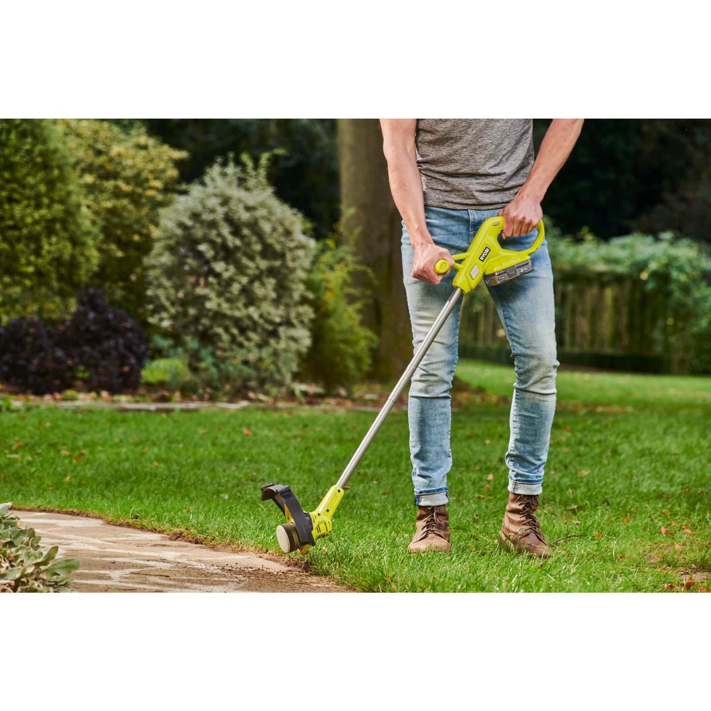 18V ONE+™ Cordless 33cm Lawn Mower & 23cm Grass Trimmer (1 x 5.0Ah)